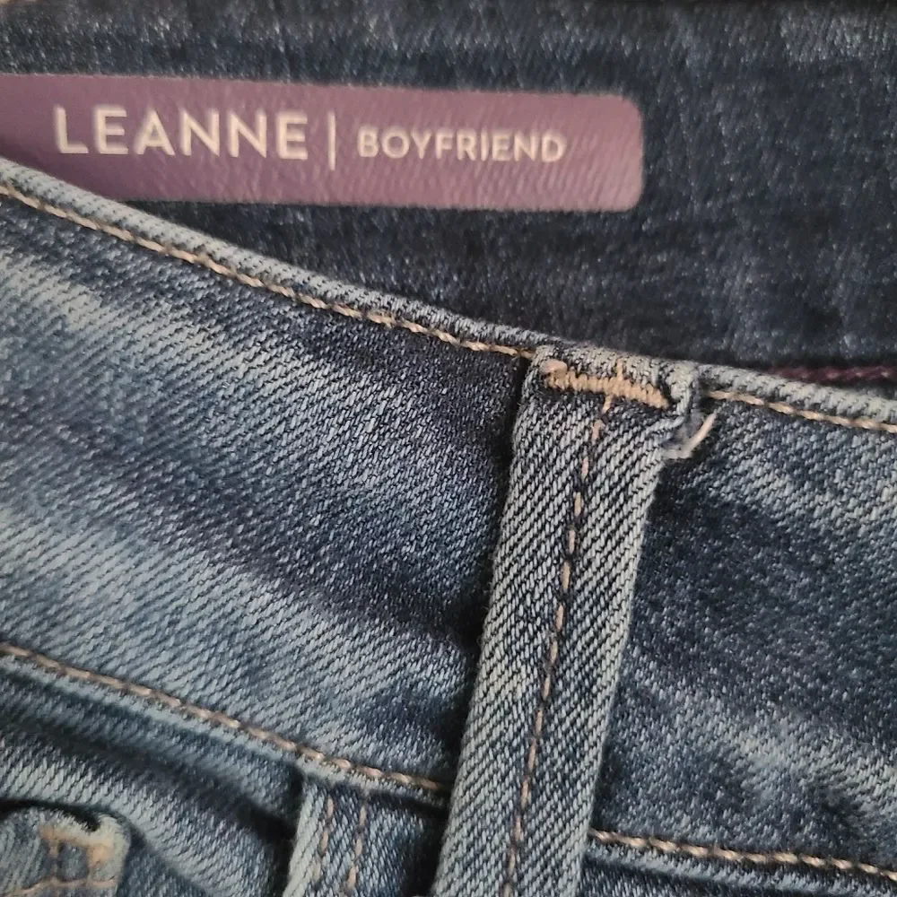NYDJ leanne boyfriend denim jeans medium wash women's size 4